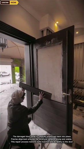 Front Door Panel Repair and Reinforcement Process