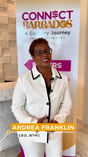 How’s it going? Our CEO, Andrea Franklin give us an update! #connectbarbados2025 #thebtmi #tourismforward | Barbados Tourism Marketing Inc