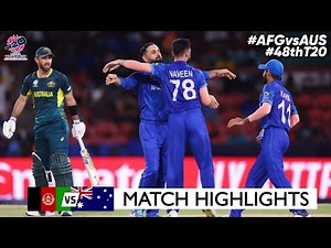ICC T20 World Cup 2024 | Afghanistan vs Australia | Full Highlights 2024 | AFG vs AUS 2024 Highlight