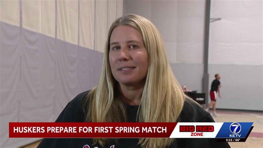 Nebraska volleyball prepares for spring match in Sioux Falls