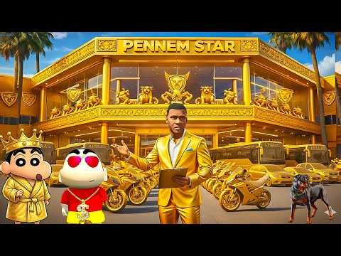Franklin & Shinchan Won The Biggest Jackpot Lottery Prize in GTA 5 in Telugu
