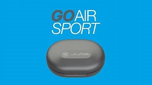 JLab Go Air Sport, In Ear Kopfhörer kabellos, Bluetooth Kopfhörer Sport - Sportkopfhörer, 32+ Stunden, USB Ladecase, 3 EQ-Sound - True Wireless kabellose Kopfhörer für Gym, Joggen, Schwarz