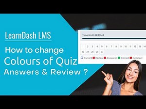 #learndash Tutorial : How to change colors of quiz answers & review