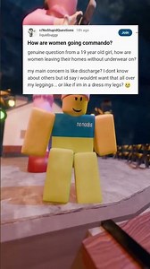 How are women going commando?