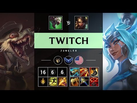 Twitch Jungle vs Nidalee - NA Diamond Patch 25.20