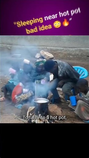 Man Falls Asleep and Drops Into Hot Pot 😱🔥