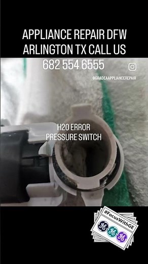 GE dishwasher h20 error code. appliance repair Arlington tx #appliancebootcamp #diy