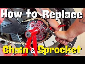 How to replace any motorcycle chain and sprocket