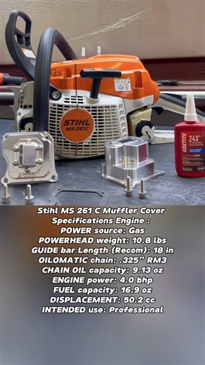 135K views · 968 reactions | Stihl MS 261 C Muffler Cover...