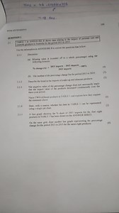 Question 22.1 TABLE 1 in ANNEXURE B shows data relating to th... | Filo