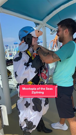 Of course I ziplined in a cow suit. Pablo from Utopia is udderly legen-dairy for making this happen. Someone send this to him!