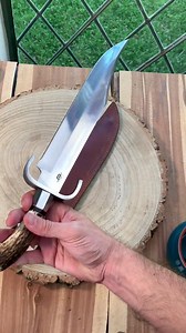 Custom Stag Bowie Hunting Knife Hand Forged 1085 Steel W/ Antler Handle - Etsy