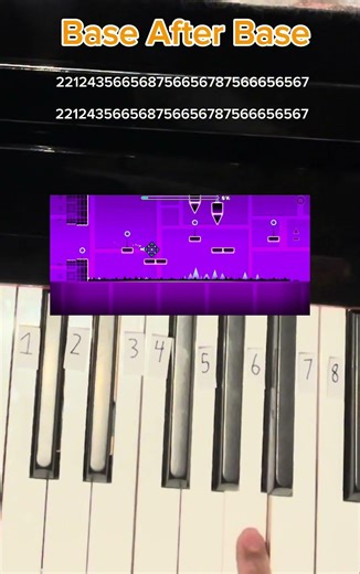 Base After Base Easy Piano Tutorial (With Numbers!) - Geometry Dash