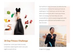 Fitness challenge - CSS Template by Nicepage