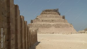 The pyramid of Djoser sometimes called the Step Pyramid of Djoser