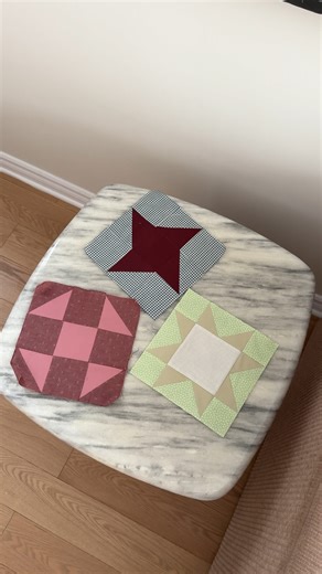 Nathalie Blue on Instagram: "Happy Friday friends! Sewing our third quilt block today (well actually sewing THREE quilt blocks today😅🫠) Hit the follow button and join me on this super fun quilting journey! #quiltersgonnaquilt #sawtoothstar #sewingisfun #momlife #canadianmom"