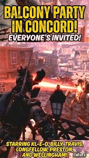 Preston's Balcony gets CRAZY When The A❤️hole Squad Drops By! | Fallout 4 #StreamHighlights