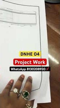Dnhe 04 project work approval guarantee #dnhe004 #dnheproject