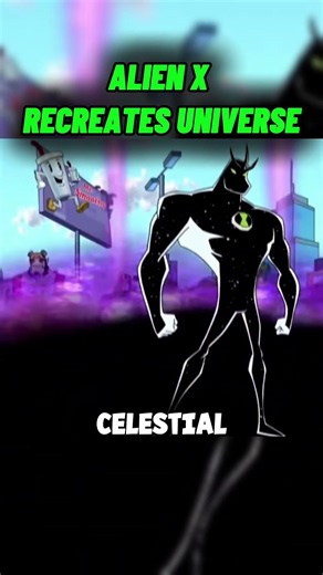 ALIEN X recreates universe #ben10 #cartoon #omnitrix