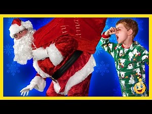 Santa Claus Christmas Story! Santa Brings Presents & Toys in Fun Family Holiday Toy Video for Kids