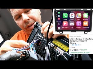 How to replace the radio in a 2007-2011 Honda CR-V with a modern one with Android Auto and a rear...