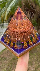 Just finished recreating this orgonite pyramid for the second time. And honestly… can you spot the difference from the first one? 👀✨ People think “remaking” something is easy — but with orgonite, it never really is. Every time I build another one, I end up fine-tuning the coils, adjusting the crystal placement, and tightening every little detail to keep the energy flow clean and powerful. ⚡️🔮 They might look similar at first glance, but the details are never the same. Each remake gets more pre