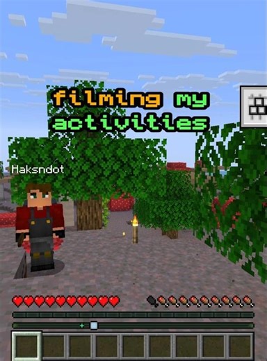 I just realized I'm being filmed