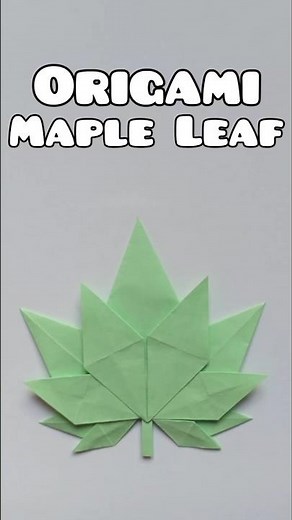 How to Make Maple Leaf Craft - Origami Leaf#diy #origami #mapleleafs #leaf #papercraft