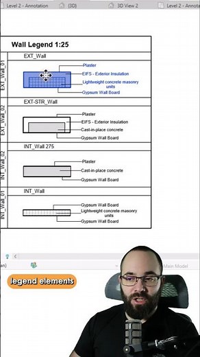 Legend Views in #revit tutorial