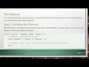 How to Create a Nested Object from Flat JSON Structure in JavaScript