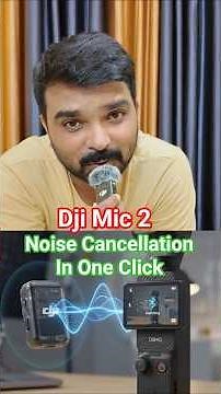 DJI Mic 2 Noise Cancelling Button Test 🔥 ON vs OFF Difference!
