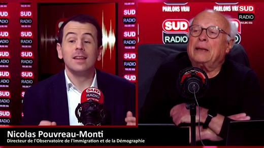 🇫🇷​ La France n’a accueilli autant d’étrangers sur son territoire. 🗣️ Nicolas Pouvreau-Monti Directeur de l’Observatoire de l’immigration et de la démographie :"Il y a une hausse très nette : 384 000 nouveaux titres de séjour ont été accordés en 2025" #BercoffDansTousSesEtats Suivez le direct sur sudradio.fr et réagissez au 0 826 300 300 | Sud Radio