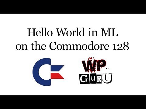 Writing HELLO WORLD in Machine Language on the Commodore 128