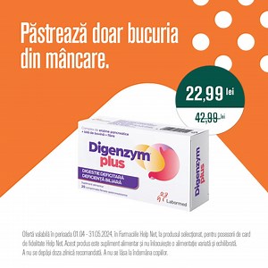 88K views · 35 reactions | Bucură-te de cele mai gustoase preparate alături de familie cu ocazia sărbătorilor de Paște, și uită de dificultățile de digestie cu ajutorul Digenzym plus.李 Verifică ofertele lunii aprilie în farmaciile fizice Help Net sau online pe site-ul nostru www.helpnet.ro/oferte-de-bine | Farmaciile Help Net | Facebook