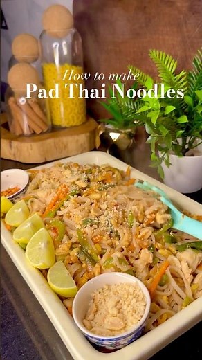 Authentic recipe of pad Thai noodles #shorts
