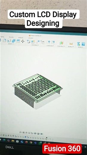 How I Designed a Unique LCD Display in Fusion 360 #Fusion360 #3DDesign #LCDDisplay #ElectronicsDesig