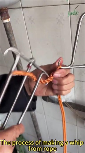 The process of making a whip from rope #machine #wheelsaw #woodworkingmachine