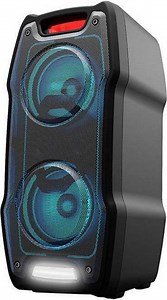 Sharp Ηχείο Karaoke με Ενσύρματo Μικρόφωνο και Εφέ Φωτισμού PS-929 Party Speaker σε Μαύρο Χρώμα