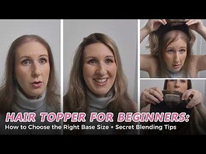 New to Hair Topper? Find Your Perfect Base Size and Blend Like Real Hair! | UniWigs Upgrade Courtney
