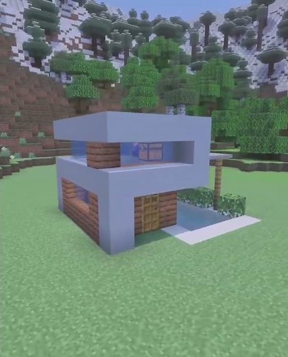 Check out this small luxury house design by ‪@WiederDude‬ #minecraft #creative #gaming #building