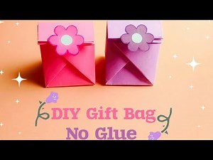 Make a Stunning Paper Gift Bag in Minutes – No Glue Needed!