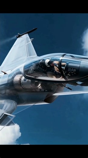 Transparent Futuristic Fighter Jet Soaring in the Sky