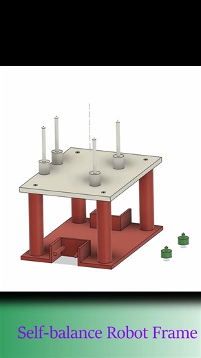 Design and animate in Fusion 360 with the self-balance Robot frame. #cad #diyprojects