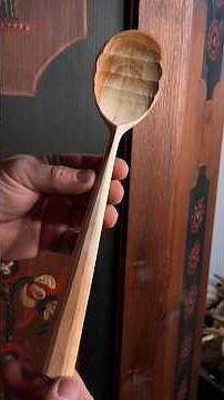 Everyone loves a good cherry Wood spoon 😌 #asmr #woodcarving #spoon #spooncarving #handmade
