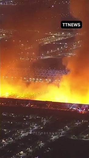 6-Alarm Fire Shocks California 😳 Suspect Detained