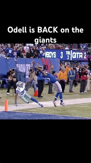 Odell Beckham Jr is back on the giants #odellbeckhamjr #giants #nfl #nflhighlights #legend