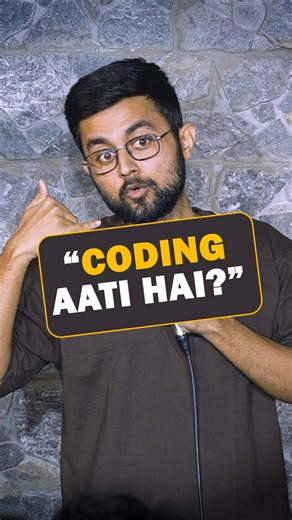 Harshit Mahawar on Instagram: "Bengaluru is NOT for non-coders 👨‍💻 . Coding aati hai aapko? . . . [software engineer, coding, flat hunting, bangalore landlords, IT jobs, API, Data Structures and Algorithms, Computer science, Coding interviews, tech interviews] ​​#corporatecomedian #besthindicomedian #bengalurucomedian #standupcomedy #coding"