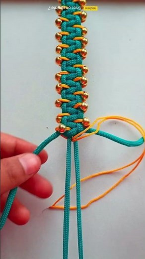 how to make a beautiful beaded friendship bracelet tutorial #shorts ,#claybracelet #youtubeshorts
