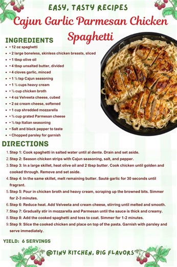 4.1K views · 11 reactions |  Creamy Cajun Garlic Parmesan Chicken...