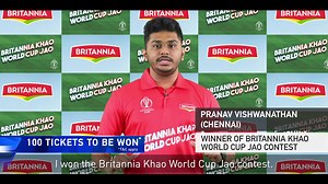Our lucky winner, Mr. Pranav, has a sweet message for all of you. Here’s what he had to say after winning the contest. If you also dream of flying to England for the World Cup like him, then go ahead and participate today. Buy a Britannia pack, SMS the promo code TO 9262092620 and start scoring runs.Get a chance to go to the World Cup and Win many more exciting prizes.#BritanniaKhaoWorldCupJao Please Note: Offer Valid on select Products. Offer Valid from 1st April 2019 to 15th June 2019. Packs w